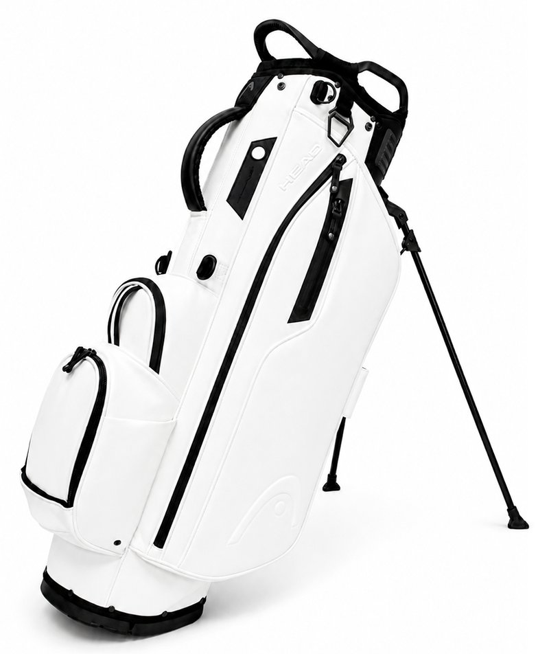 Head Golf PU Leather Premium Neutral NA Standbag, Weiß