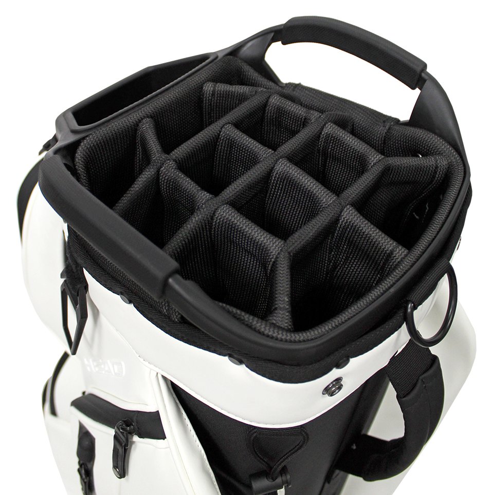 Head Golf PU Leather Premium Neutral NA Standbag, Weiß
