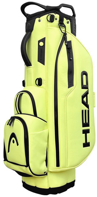 Head Golf PU Leather Premium Logo Standbag, volt yellow/green