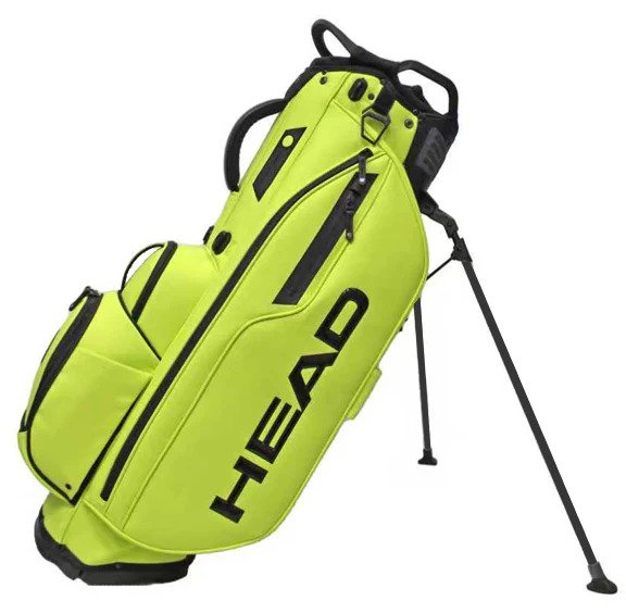 Head Golf PU Leather Premium Logo Standbag, volt yellow/green