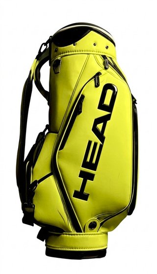 Head Golf PU Leather Premium Logo Head Staff Bag, Volt Yellow/Green