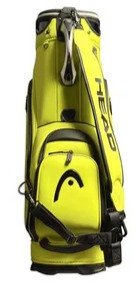 Head Golf PU Leather Premium Logo Head Staff Bag, Volt Yellow/Green