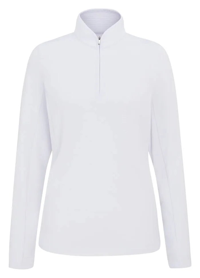 PING Abigale Performance Fleece Damen Sweatshirt, weiß