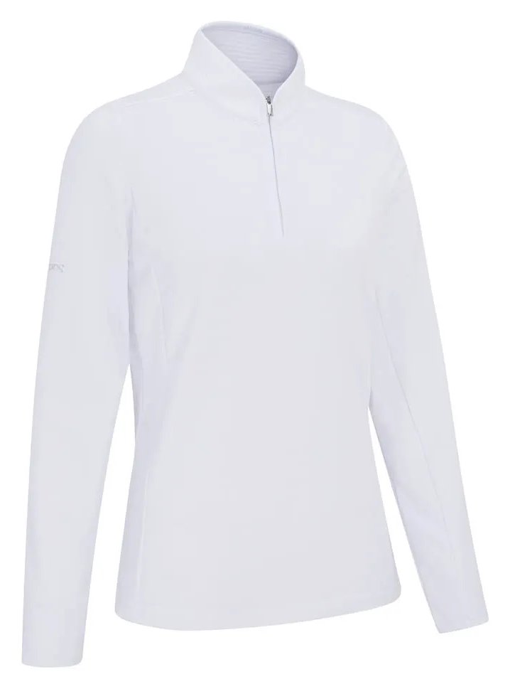 PING Abigale Performance Fleece Damen Sweatshirt, weiß