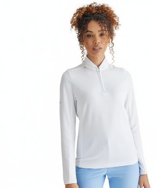 PING Abigale Performance Fleece Damen Sweatshirt, weiß