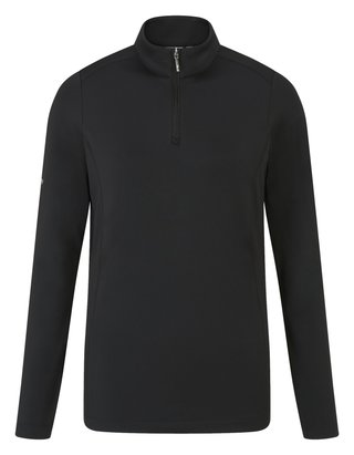 PING Aveline Half Zip Damen Langarm-Shirt, schwarz