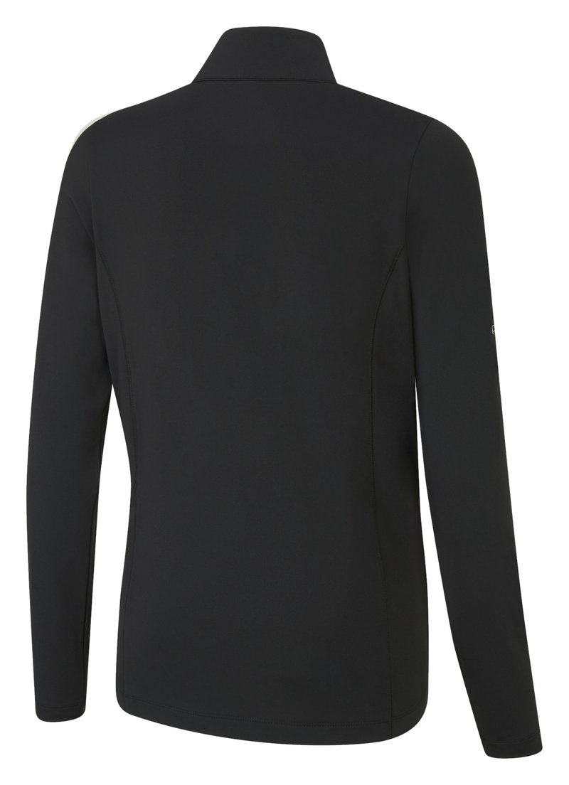 PING Aveline Half Zip Damen Langarm-Shirt, schwarz