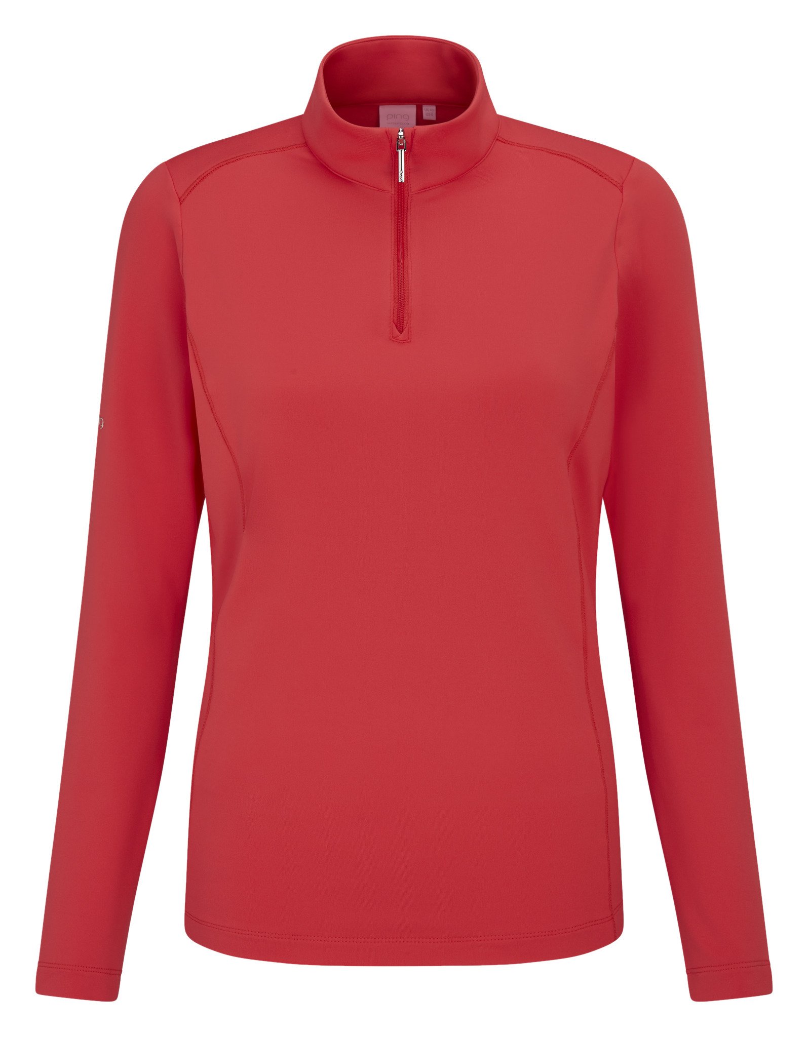 PING Aveline Half Zip Damen Langarm-Shirt, Cayenne