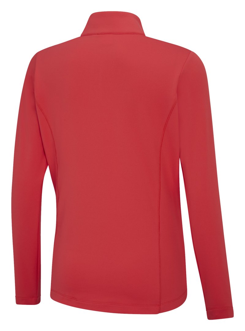 PING Aveline Half Zip Damen Langarm-Shirt, Cayenne