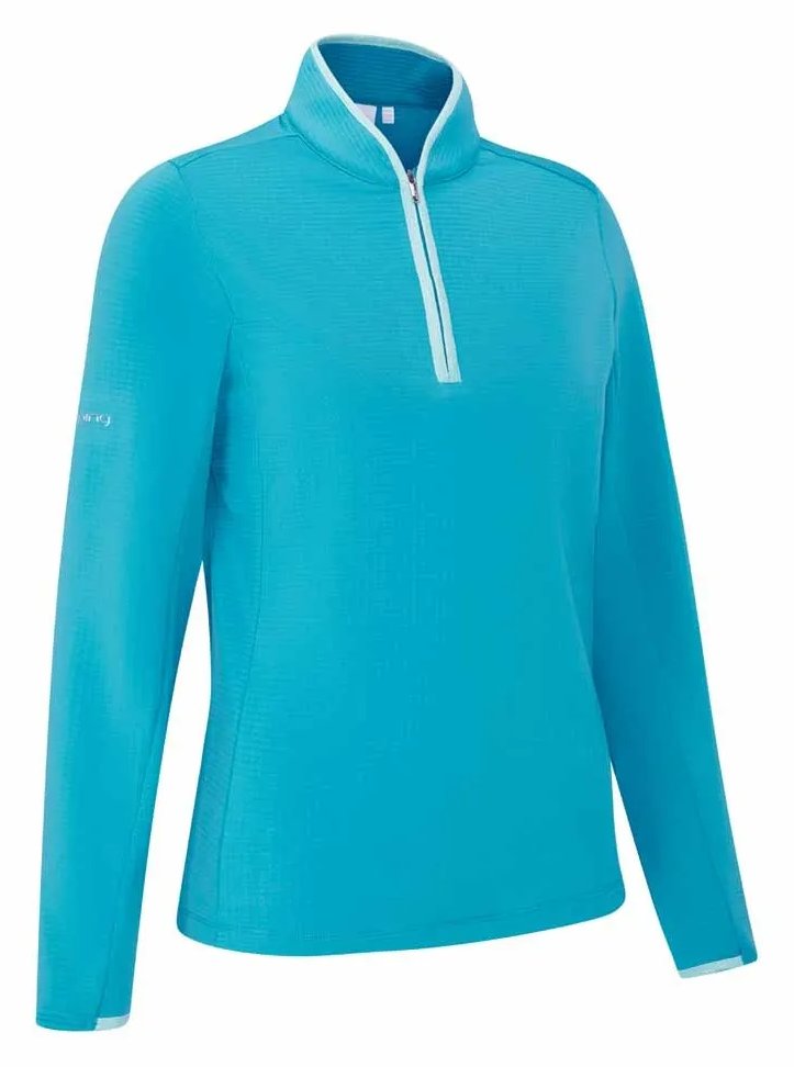 PING Abigale Performance Fleece Damen Sweatshirt, Türkis