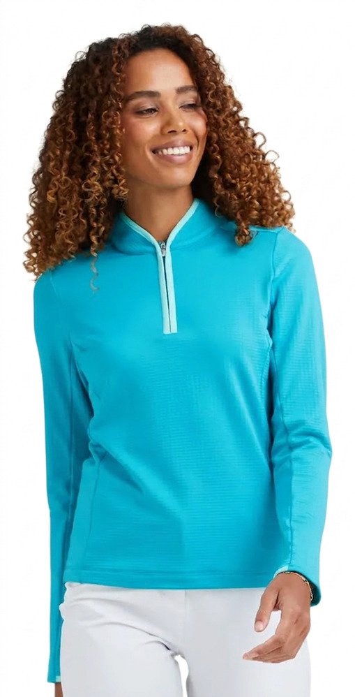PING Abigale Performance Fleece Damen Sweatshirt, Türkis