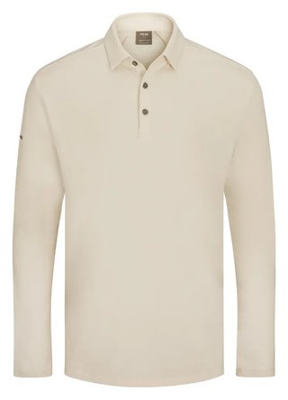 PING Demitri Longsleeve Herren Polo, Egret