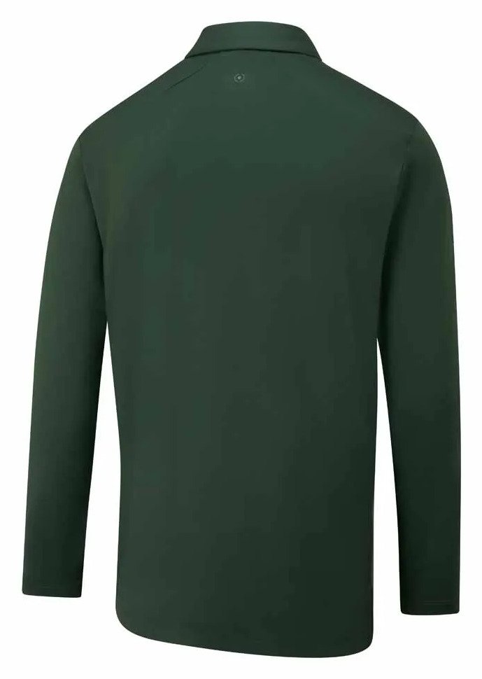 PING Demitri Longsleeve Herren Polo, gorse green