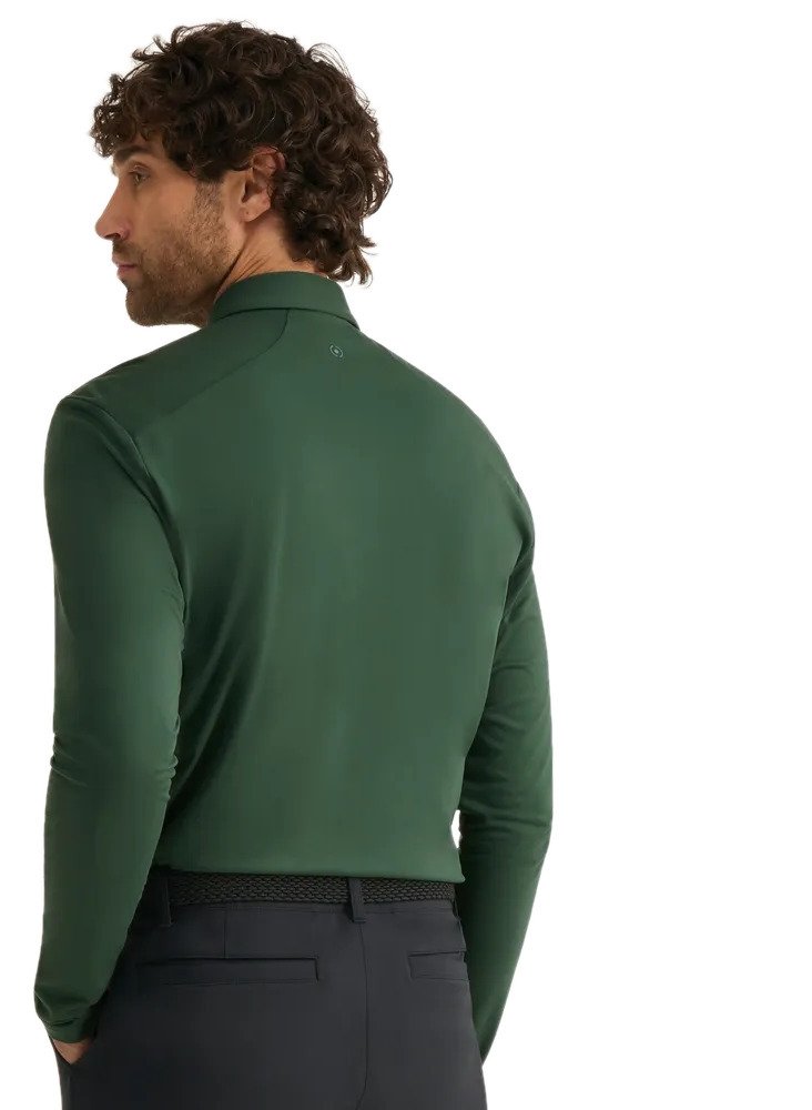 PING Demitri Longsleeve Herren Polo, gorse green