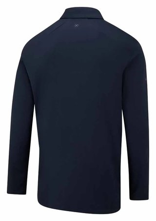 PING Demitri Longsleeve Herren Polo, Navy