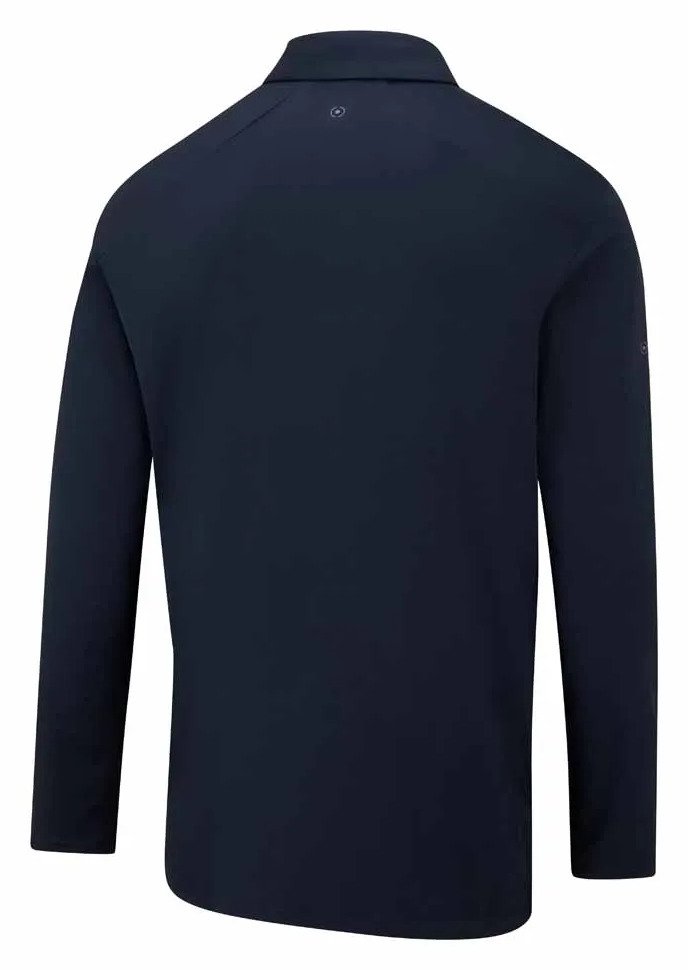 PING Demitri Longsleeve Herren Polo, Navy