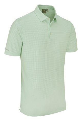 PING Gilmore Herren Polo, Jade/Weiß