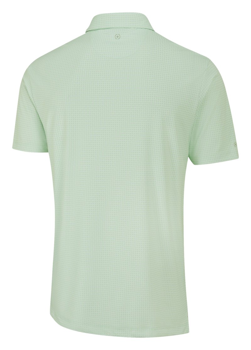 PING Gilmore Herren Polo, Jade/Weiß
