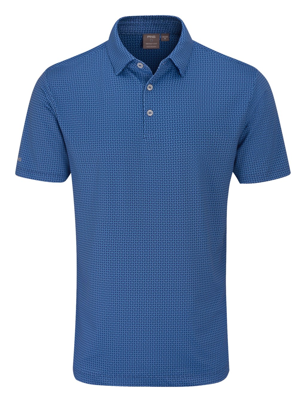 PING Gilmore Herren Polo, midnight/infinity blue