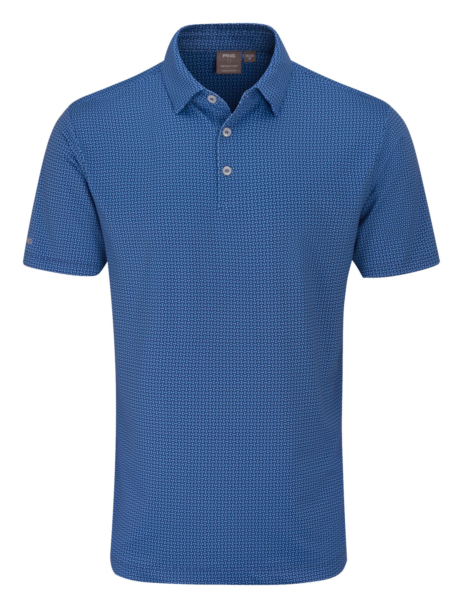 PING Gilmore Herren Polo, midnight/infinity blue