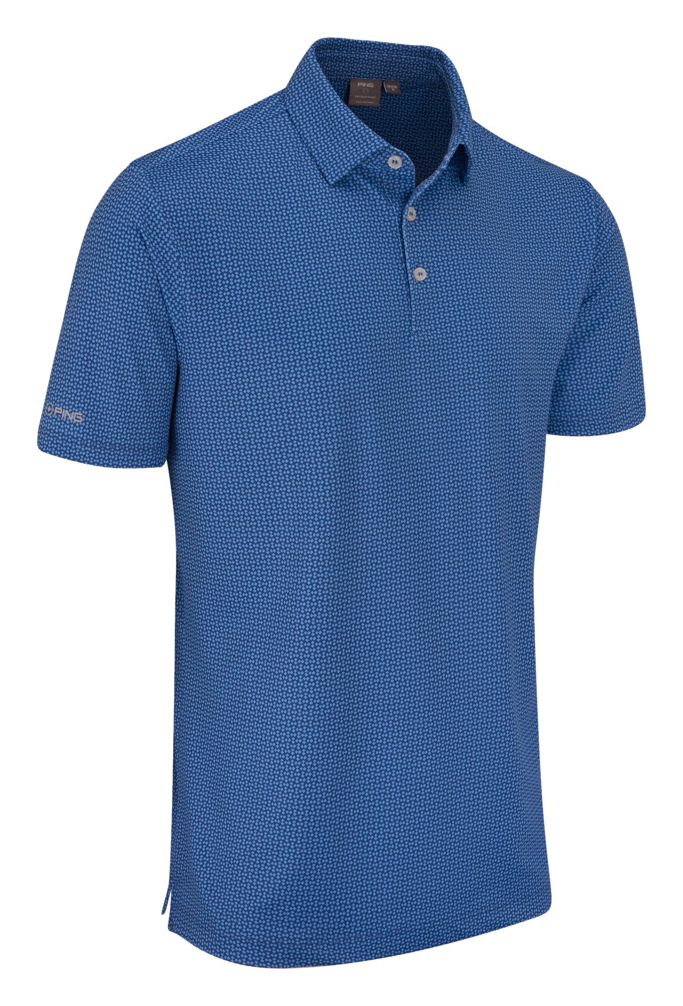 PING Gilmore Herren Polo, midnight/infinity blue