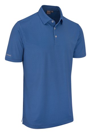 PING Gilmore Herren Polo, midnight/infinity blue