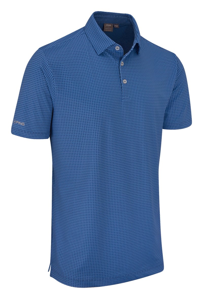 PING Gilmore Herren Polo, midnight/infinity blue