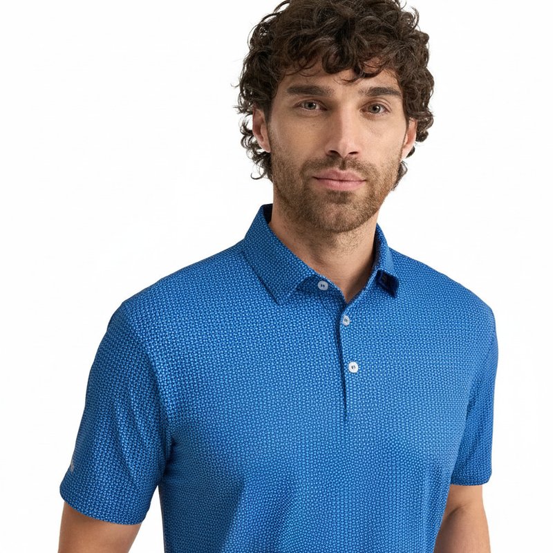PING Gilmore Herren Polo, midnight/infinity blue