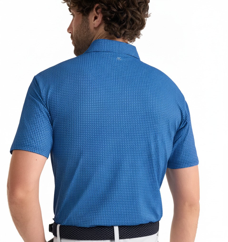 PING Gilmore Herren Polo, midnight/infinity blue