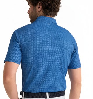 PING Gilmore Herren Polo, midnight/infinity blue