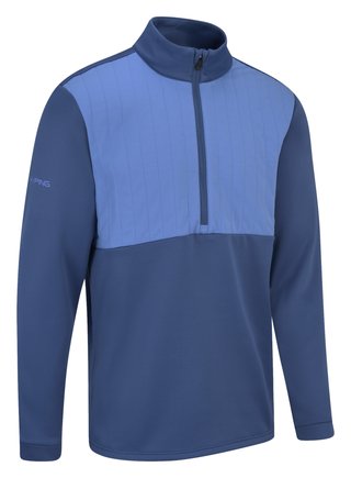 PING Ezra Herren Sweatshirt, Deep Sea Blue/Blue Yonder