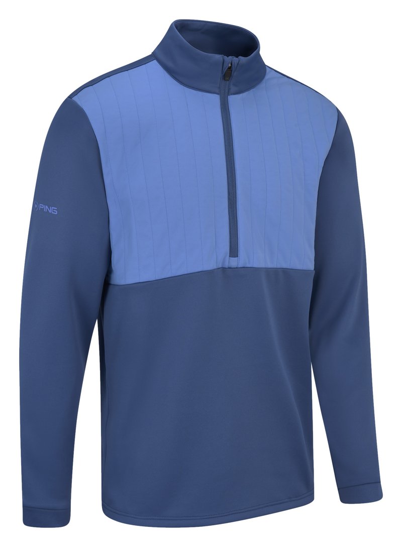 PING Ezra Herren Sweatshirt, Deep Sea Blue/Blue Yonder
