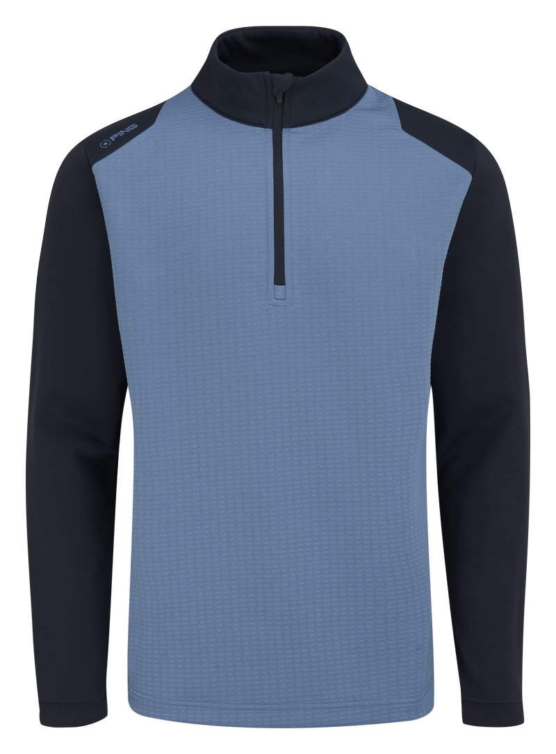 PING Reg Herren Midlayer, Harbour Blue/Navy