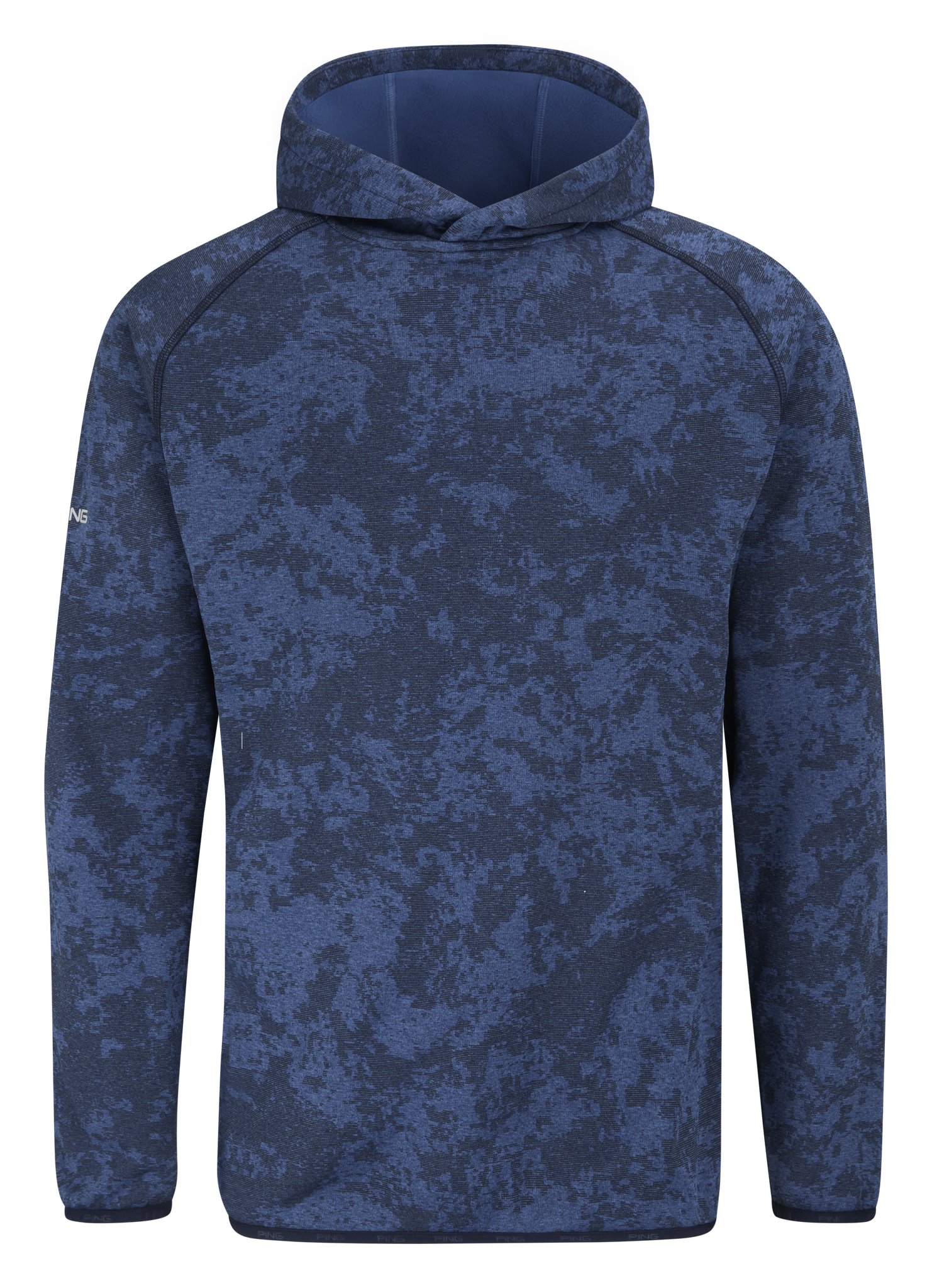 PING Saul Herren Hoodie Sweatshirt, Deep Sea Blue Camo