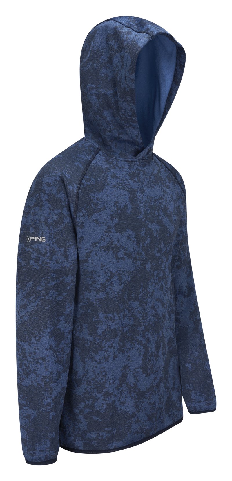 PING Saul Herren Hoodie Sweatshirt, Deep Sea Blue Camo