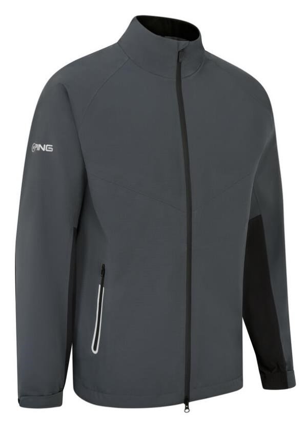 PING AquaDrive Pro Herren Jacke, Carbon/Schwarz