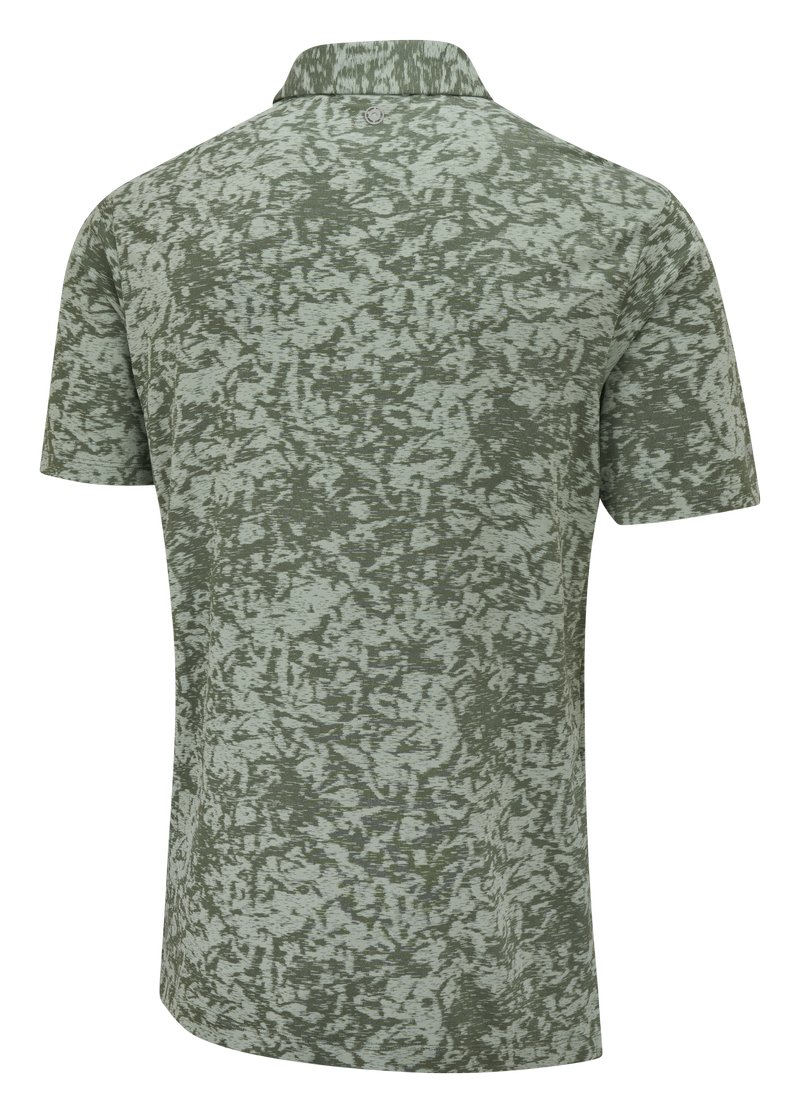 PING Marek Camo Jacquard Herren Polo, Jade Multi
