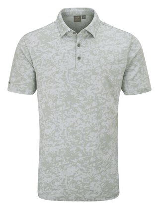 PING Marek Camo Jacquard Herren Polo, silver multi