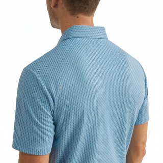 PING Hershel Herren Polo, dusty blue multi