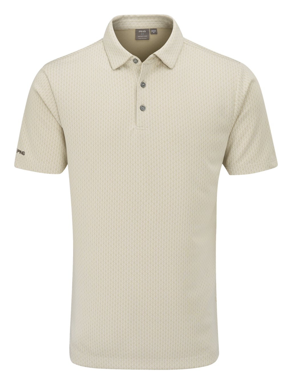 PING Hershel Herren Polo, egret multi