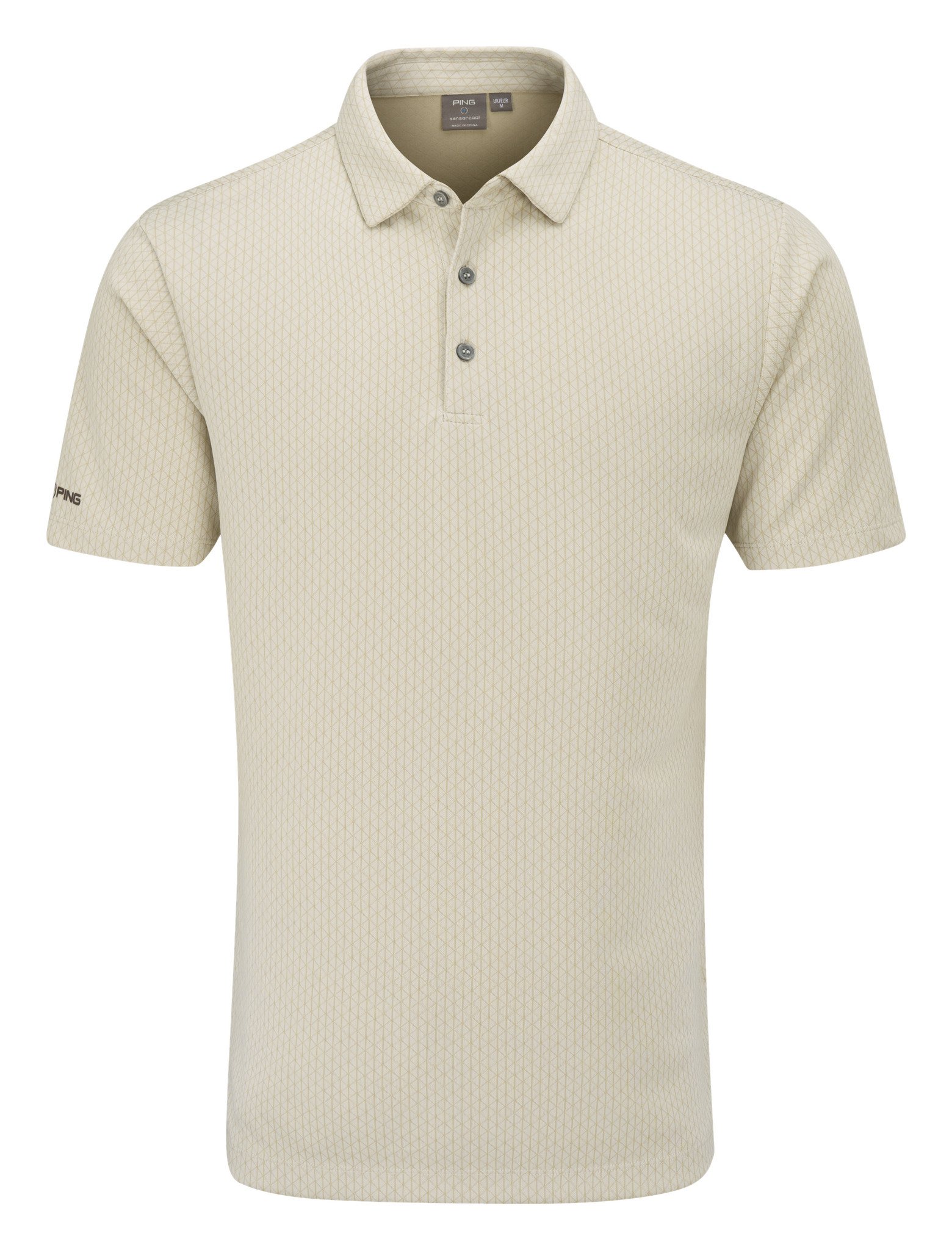 PING Hershel Herren Polo, egret multi