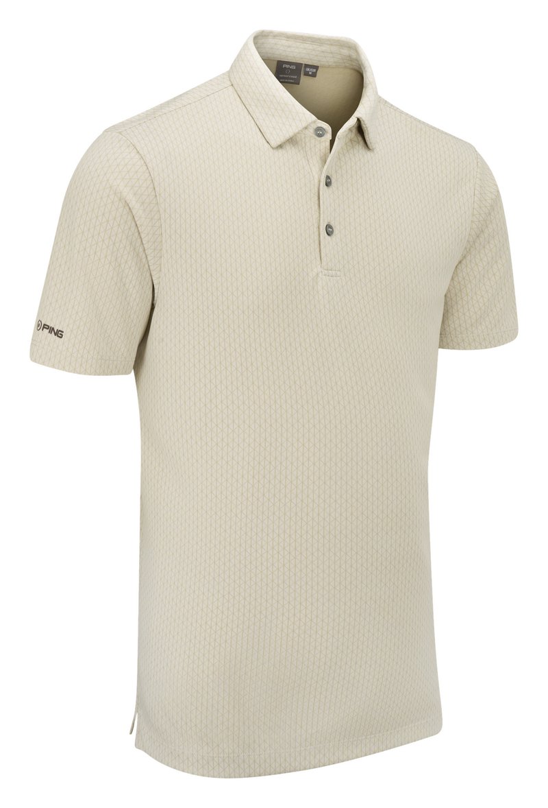 PING Hershel Herren Polo, egret multi