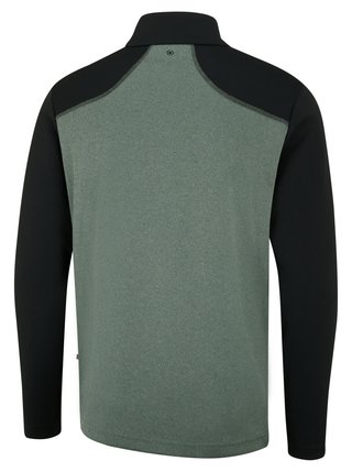 PING Ramsey Half Zip Ribbed Fleece Herren Pullover, Laurel Marl/Black