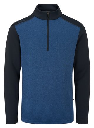 PING Ramsey half zip ribbed fleece Herren Pullover, inky marl/navy