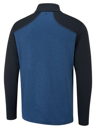 PING Ramsey half zip ribbed fleece Herren Pullover, inky marl/navy