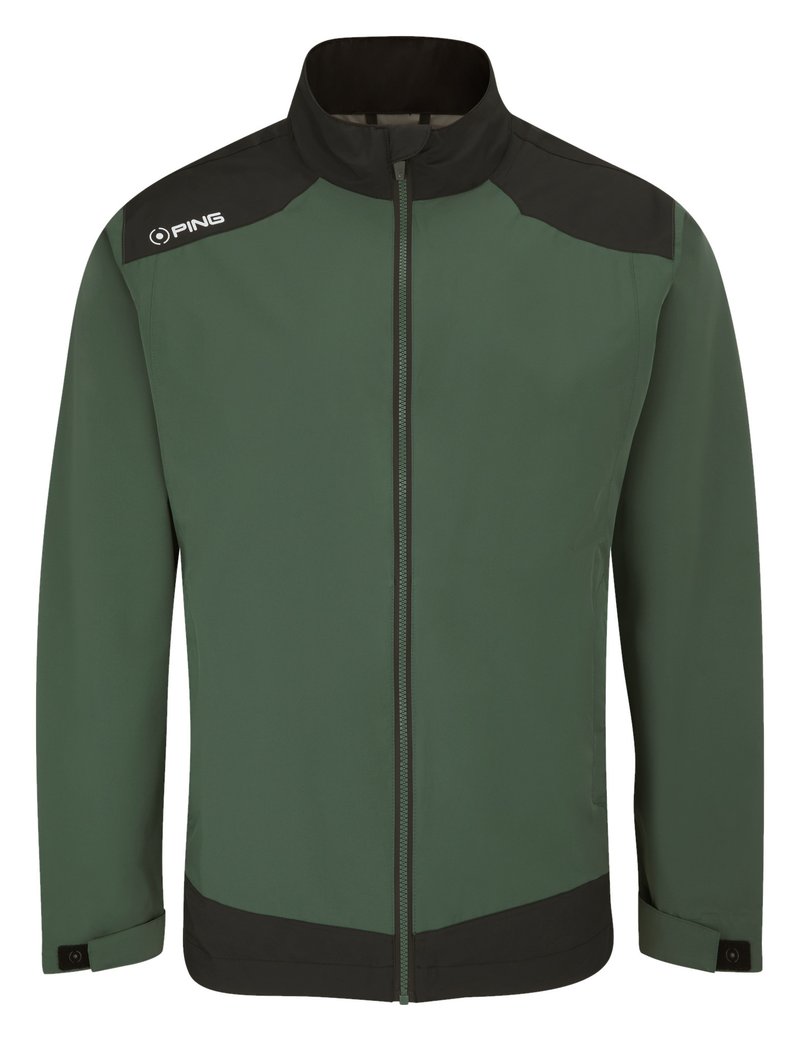 PING AquaDrive Waterproof Herren Jacke, gorse green/black