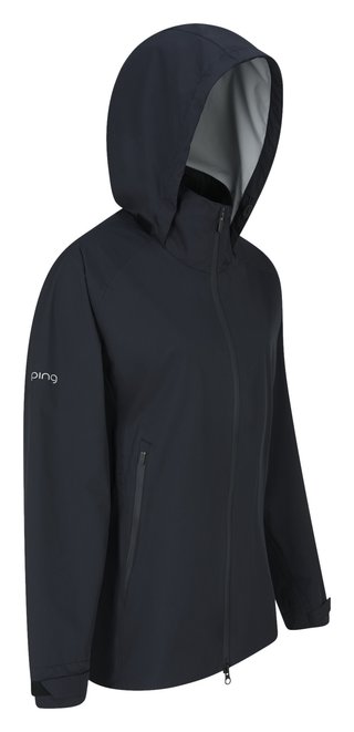 PING AquaDrive Waterproof Damen Jacke, Schwarz