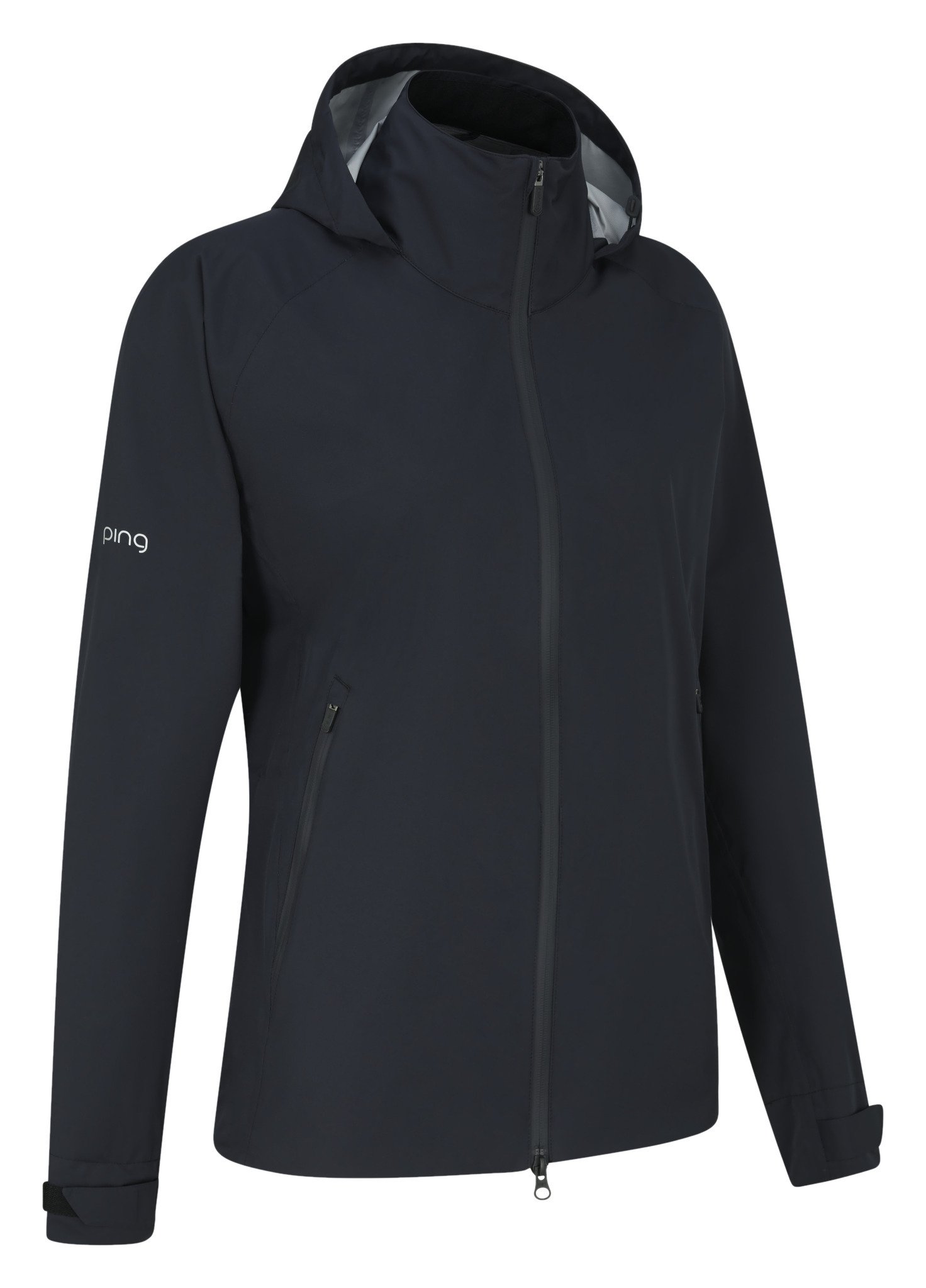 PING AquaDrive Waterproof Damen Jacke, Schwarz