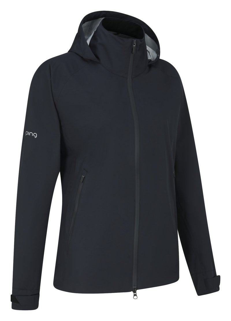 PING AquaDrive Waterproof Damen Jacke, Schwarz