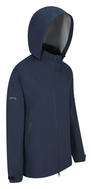 PING AquaDrive Waterproof Damen Jacke, Oxford Blue